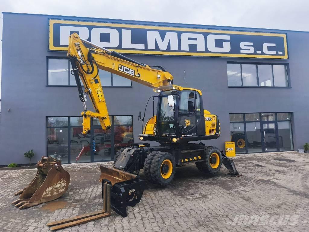 JCB JS 145 W Gumikerekes kotrók