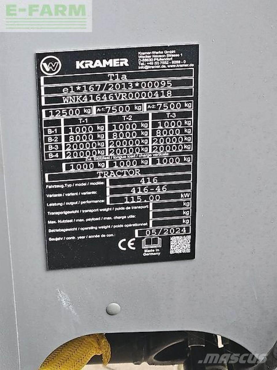 Kramer kt559 Teleszkópos mezőgazdasági rakodók