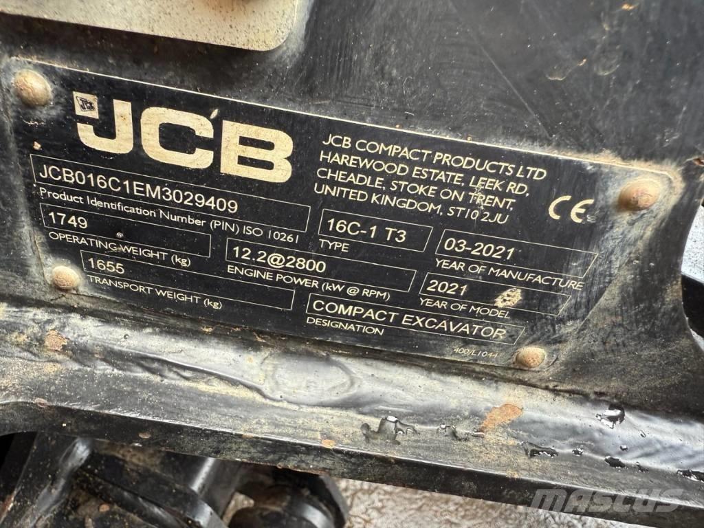 JCB 16 C-1 Mini kotrók < 7t
