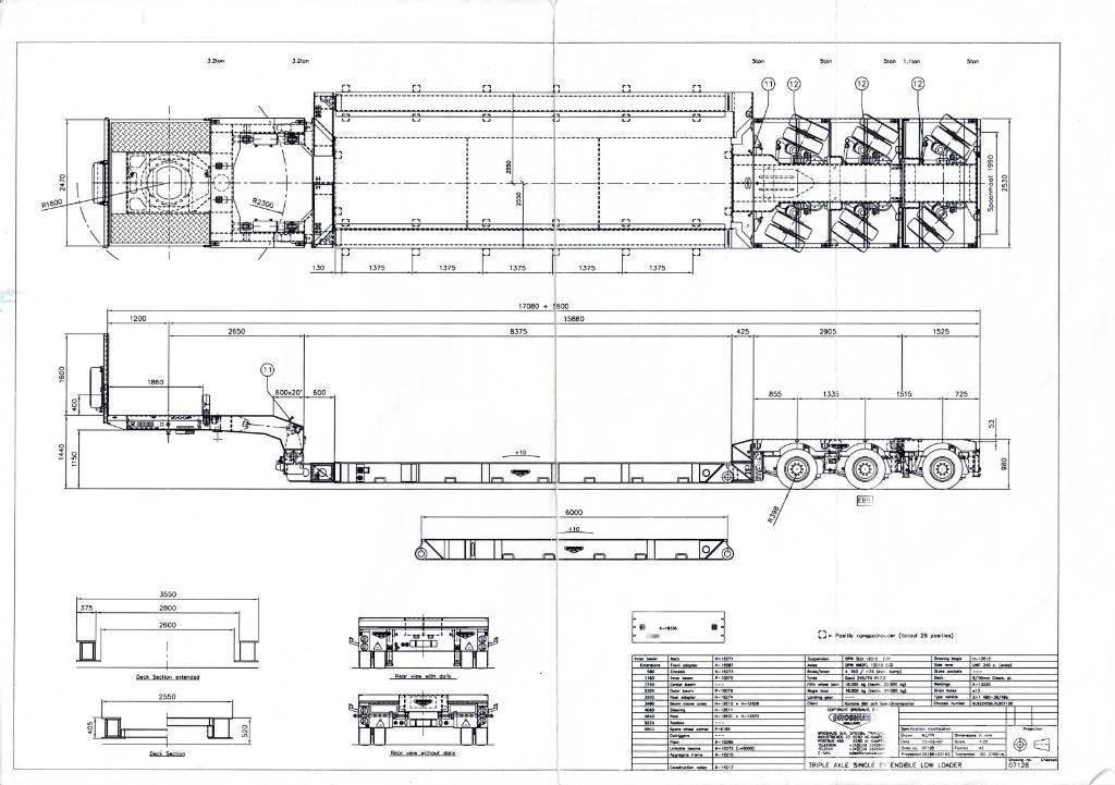 Broshuis Low loader Mélybölcsős félpótkocsik
