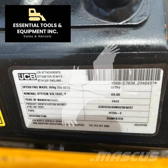 JCB HTD5E Mezei dömperek