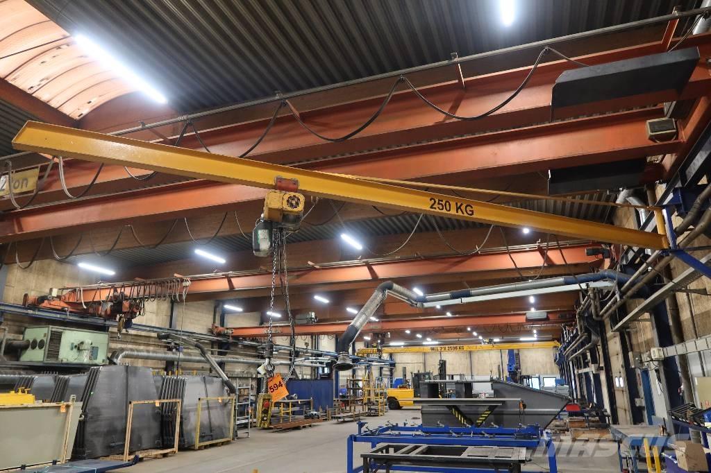  VÆGSVINGKRAN 250 KG Csörlők, emelőberendezések és anyagmozgató liftek