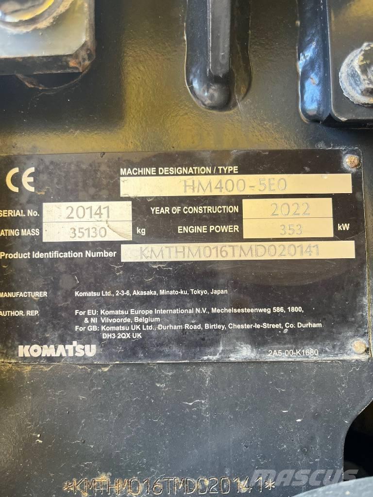 Komatsu HM400-5E0 Csuklósdömperek
