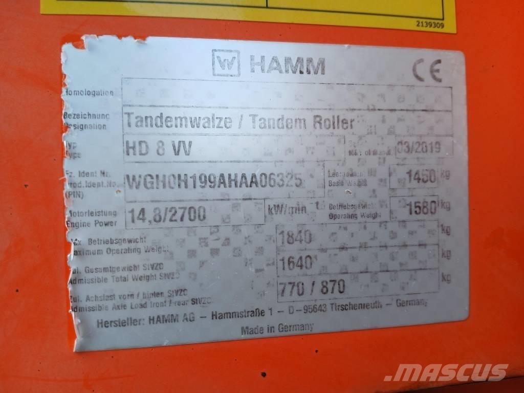 Hamm HD8 VV, Vält Ikerdobos hengerek