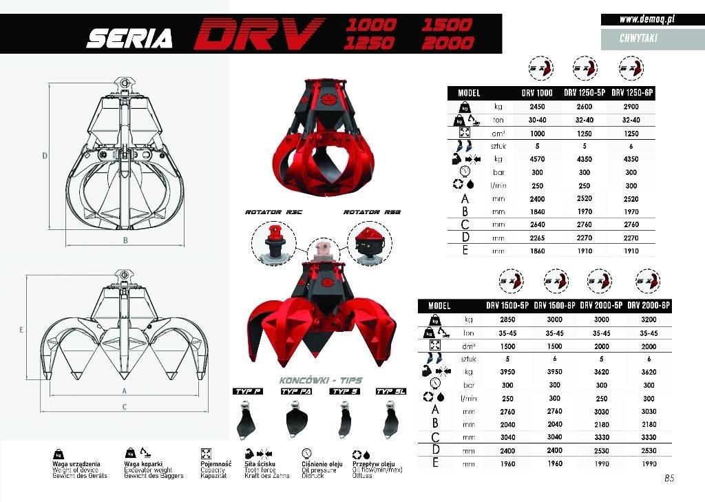  DEMOQ DRV600-5P Markolók