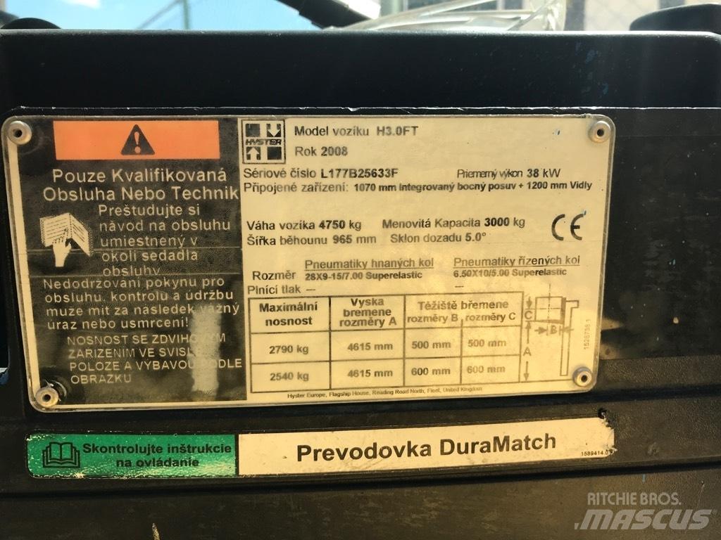 Hyster H 3.00 FT Gázüzemű targoncák