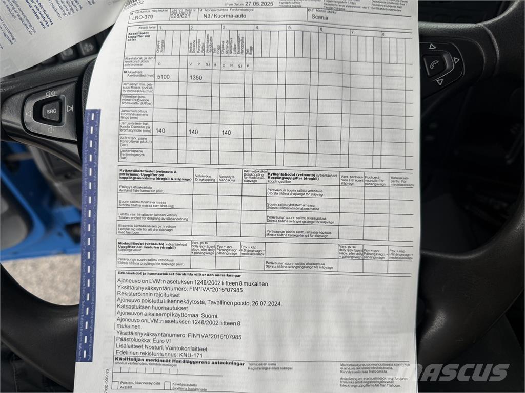 Scania P 410 6X2 Darus teherautók
