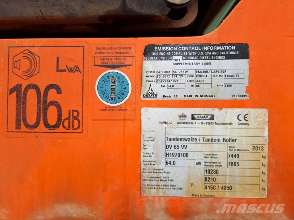 Hamm DV 65 VV Ikerdobos hengerek