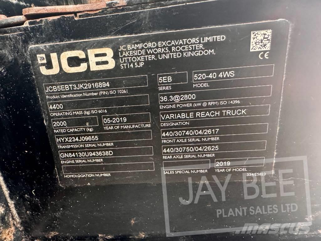 JCB 520-40 Teleszkópos rakodók
