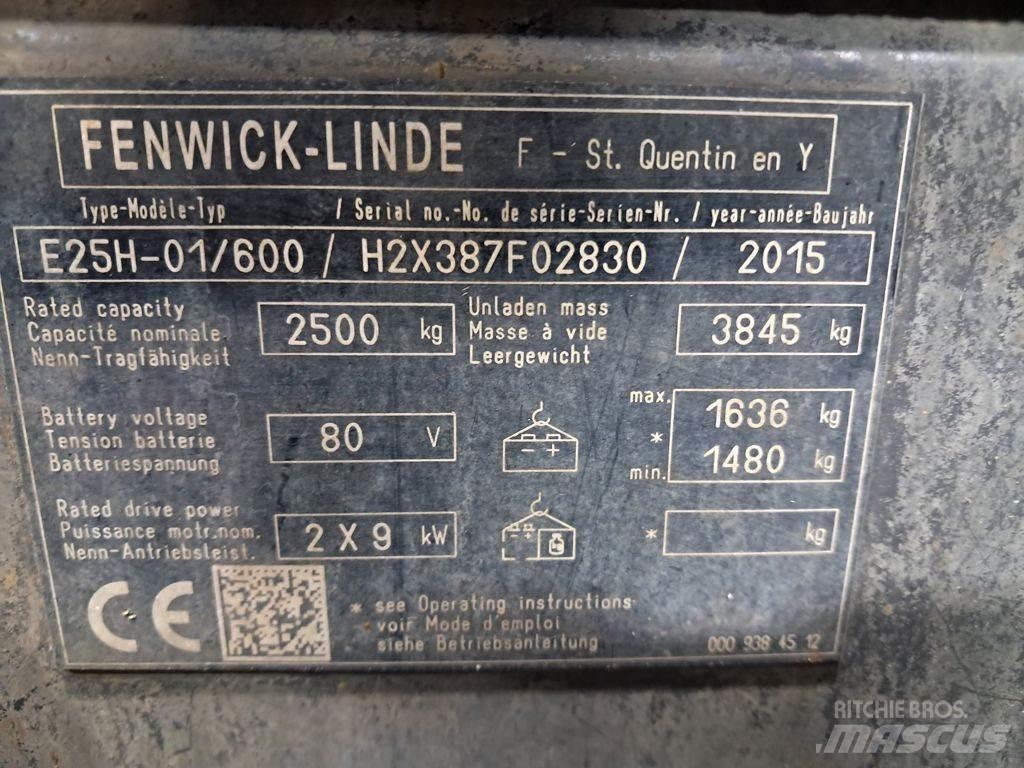 Linde E25H-01/600 Elektromos targoncák