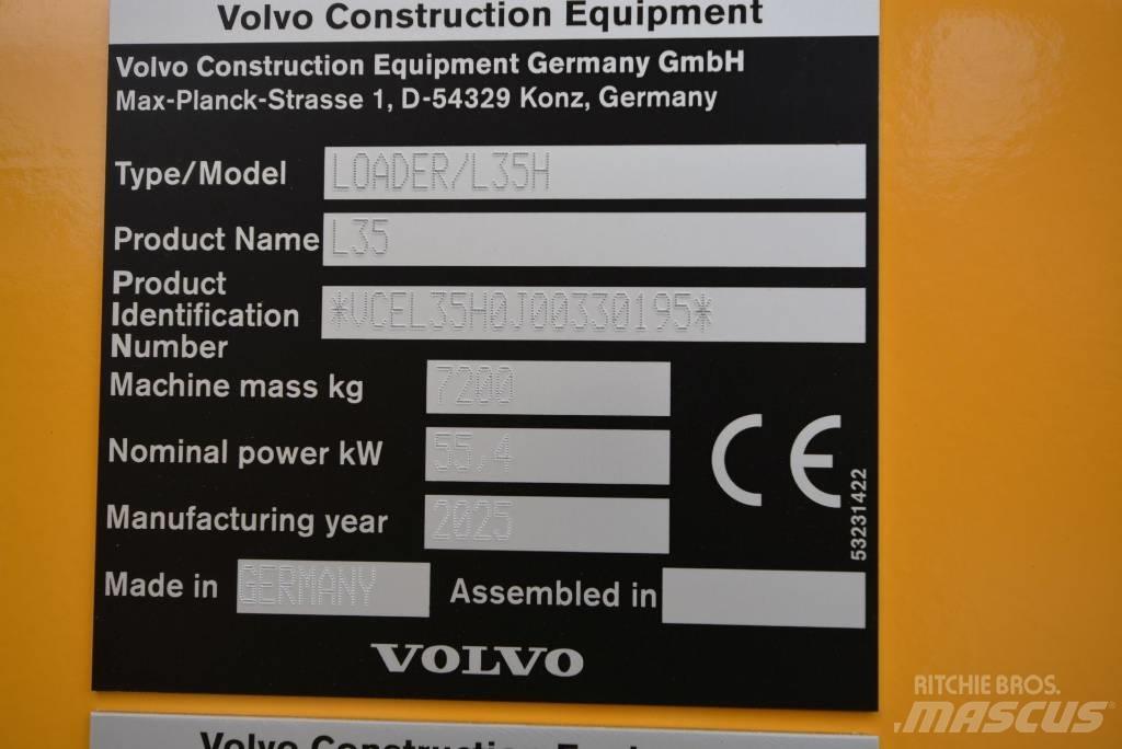 Volvo L 35 H Gumikerekes homlokrakodók