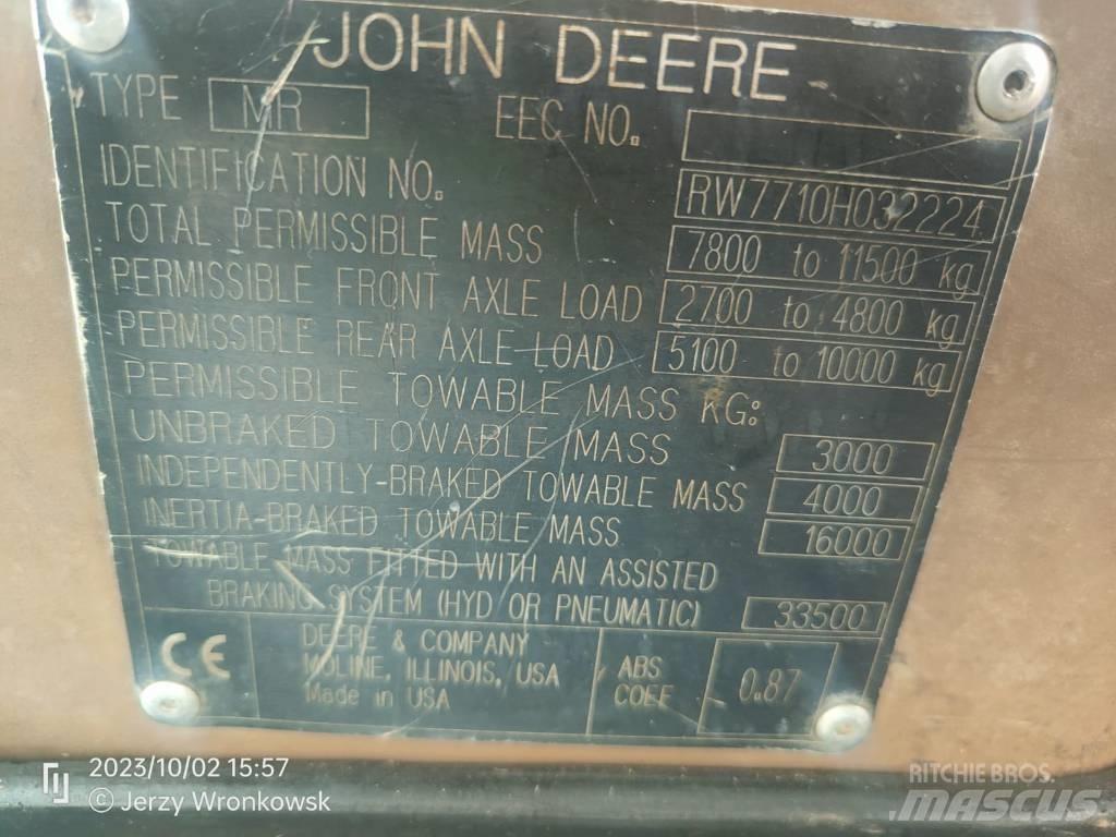 John Deere 7710 Traktorok