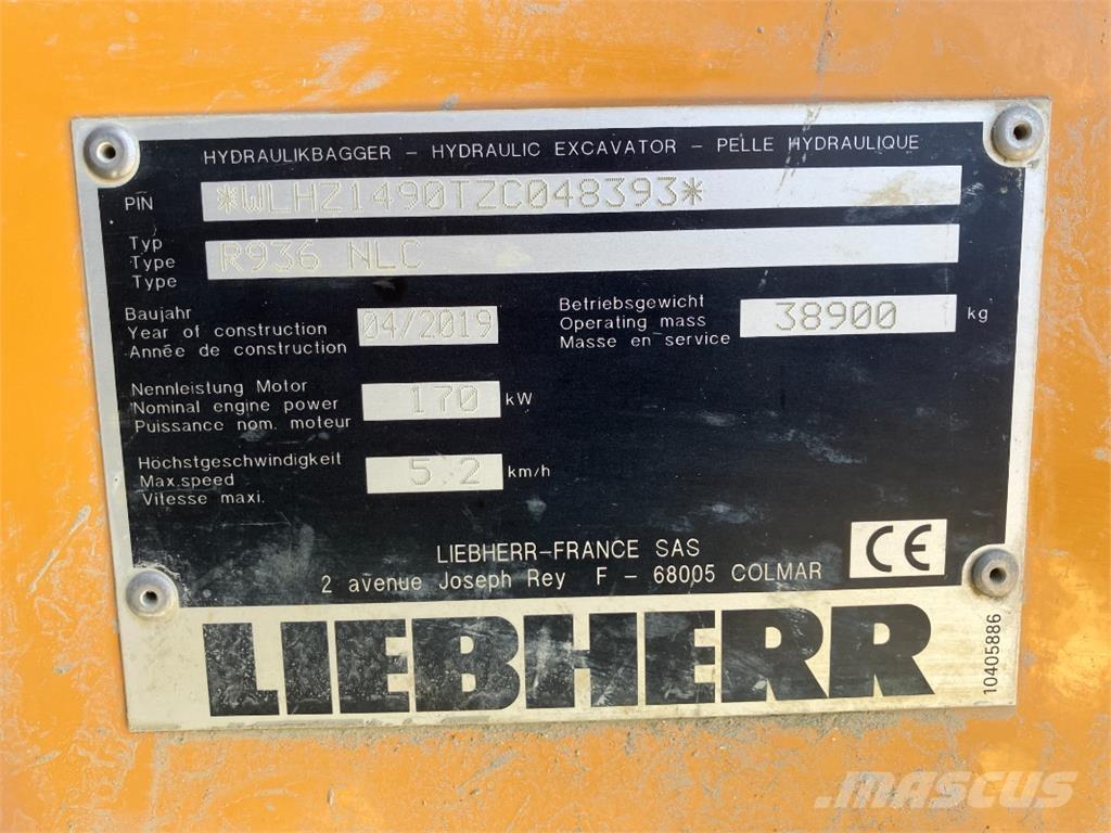 Liebherr R936 Lánctalpas kotrók