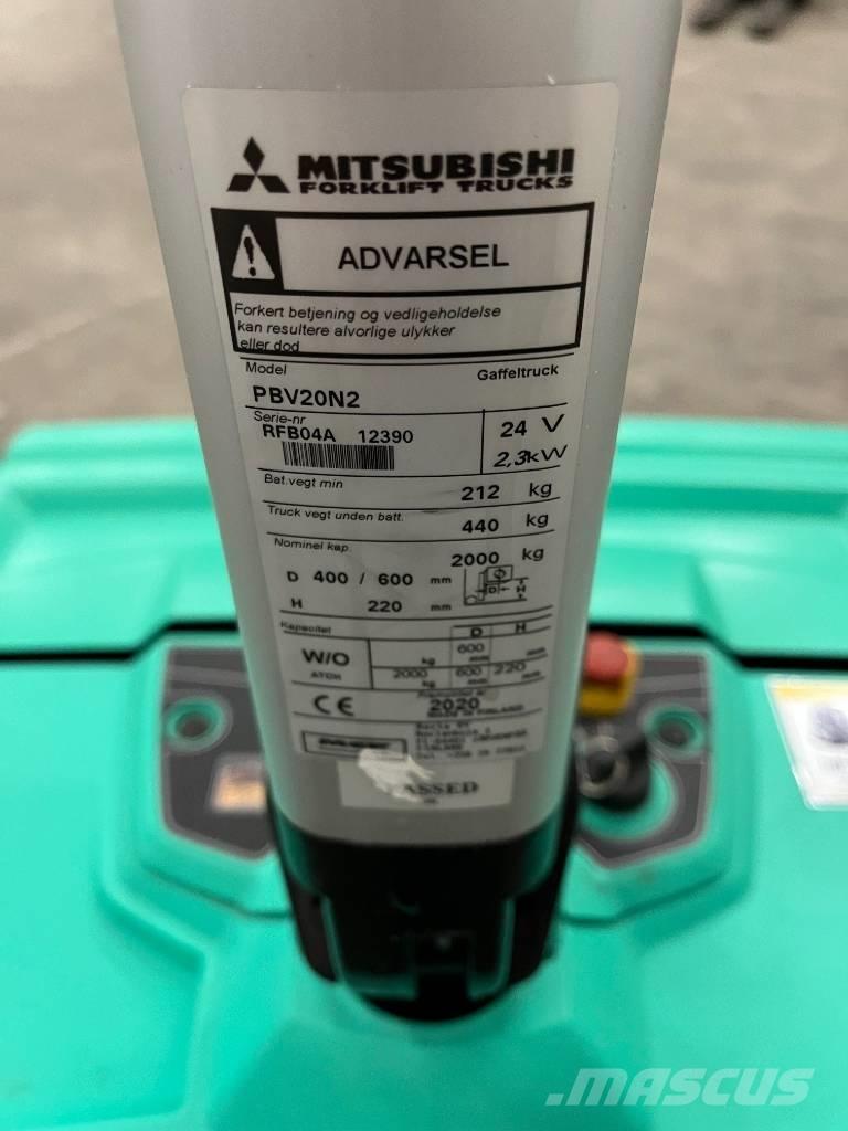 Mitsubishi PBV20N2 Gyalogkíséretű targonca