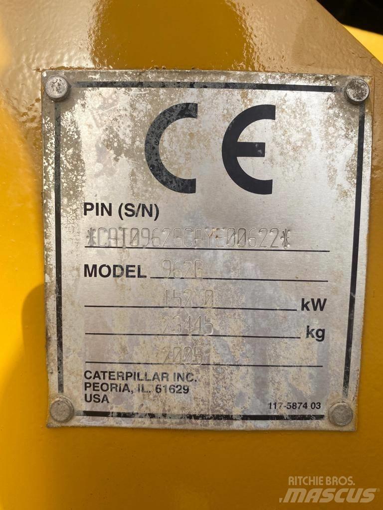 CAT 962 G Gumikerekes homlokrakodók