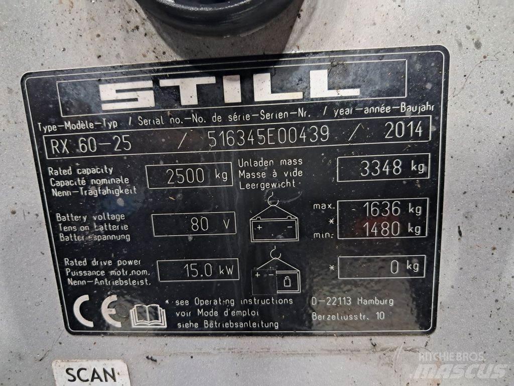 Still RX60-25 Elektromos targoncák