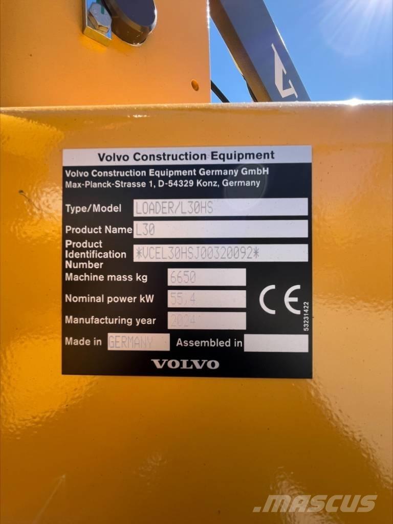 Volvo L30HS Gumikerekes homlokrakodók