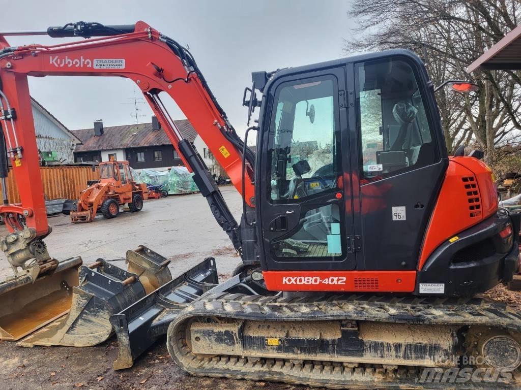 Kubota KX 080-4 Mini kotrók < 7t