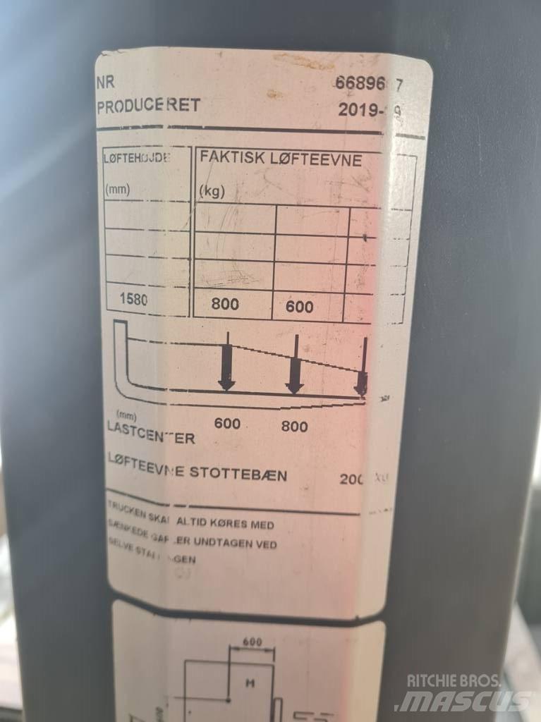 Toyota SWE080L Gyalogkíséretű targonca