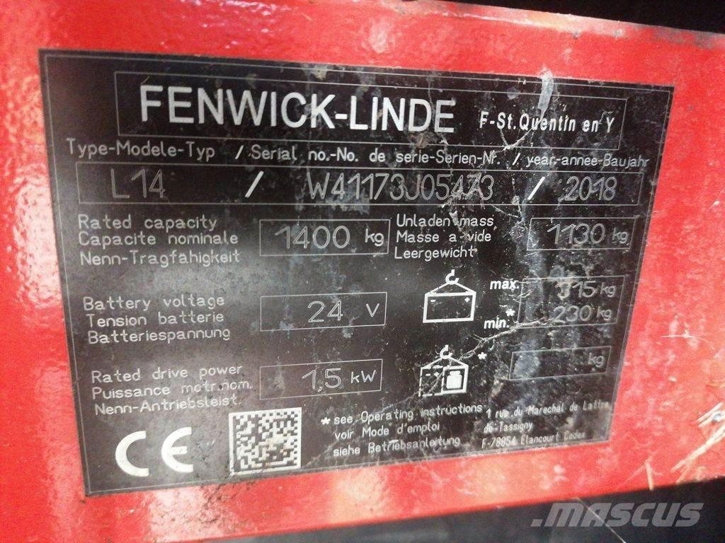 Linde L14 Gyalogkíséretű targonca