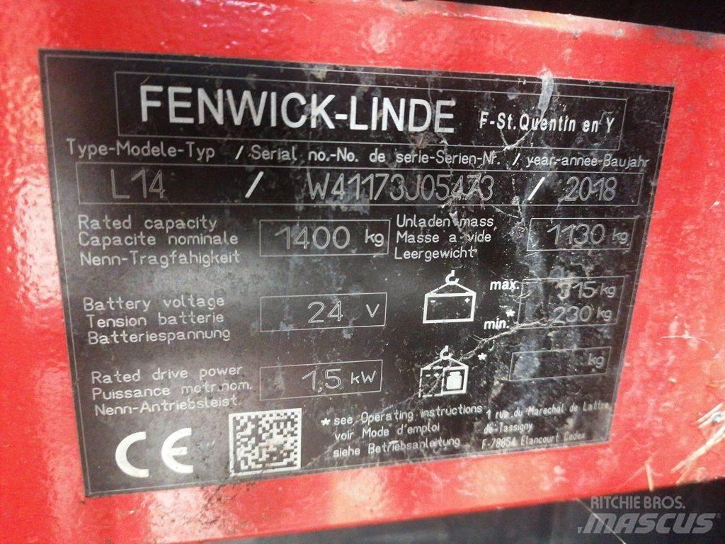 Linde L14 Gyalogkíséretű targonca