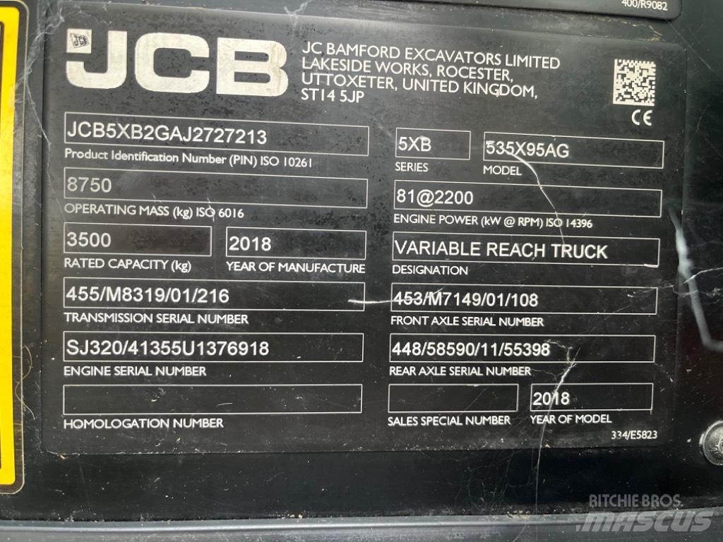 JCB 535-95 Agri Teleszkópos mezőgazdasági rakodók