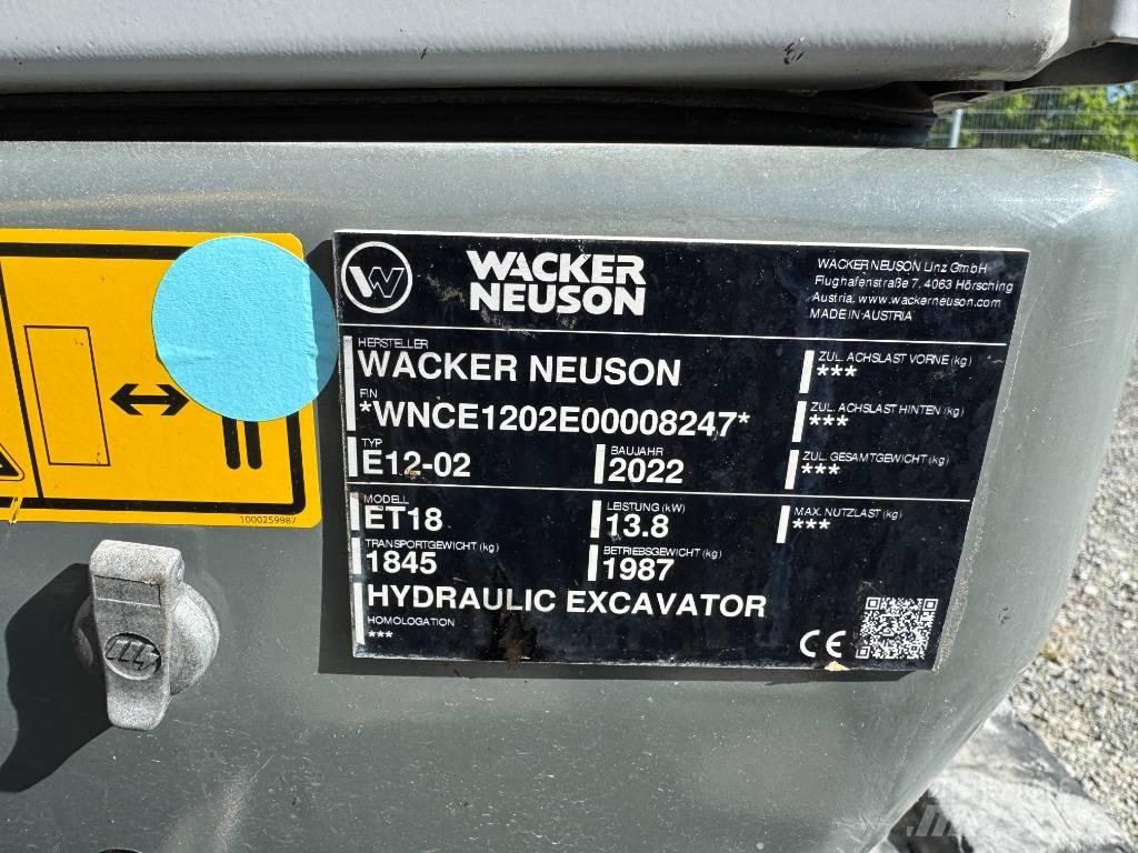 Wacker Neuson ET18 Lánctalpas kotrók