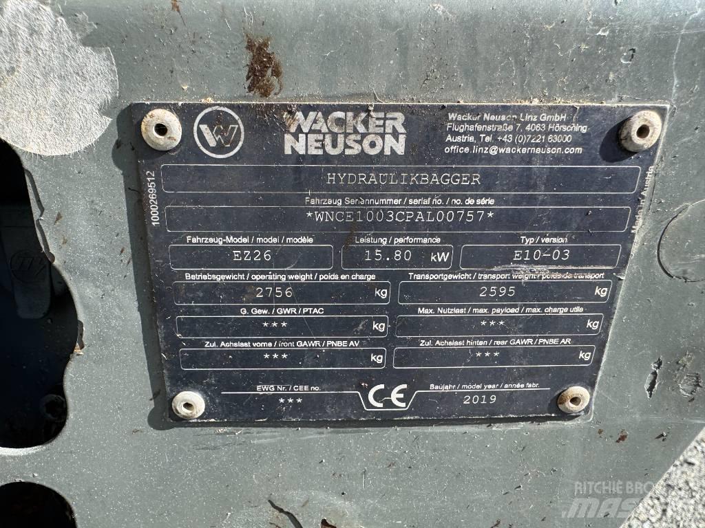 Wacker Neuson EZ26 Lánctalpas kotrók