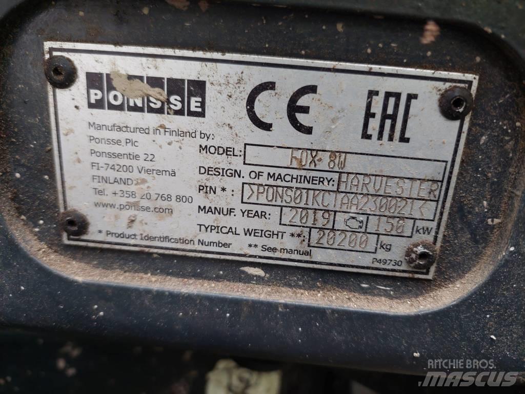 Ponsse FOX 8W Betakarítók