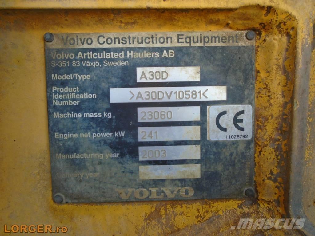 Volvo A 30 D Csuklósdömperek