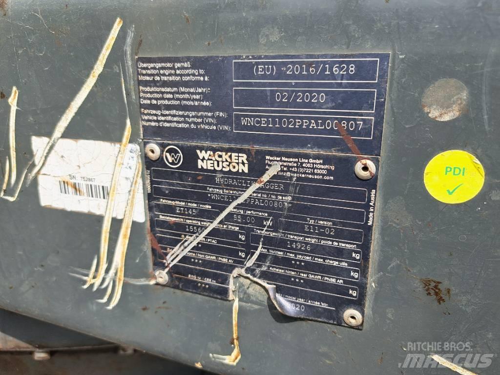 Wacker Neuson ET145 Lánctalpas kotrók