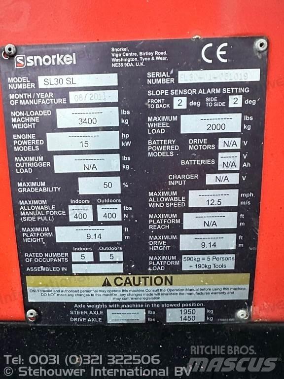 Snorkel SL30 SL Ollós emelők