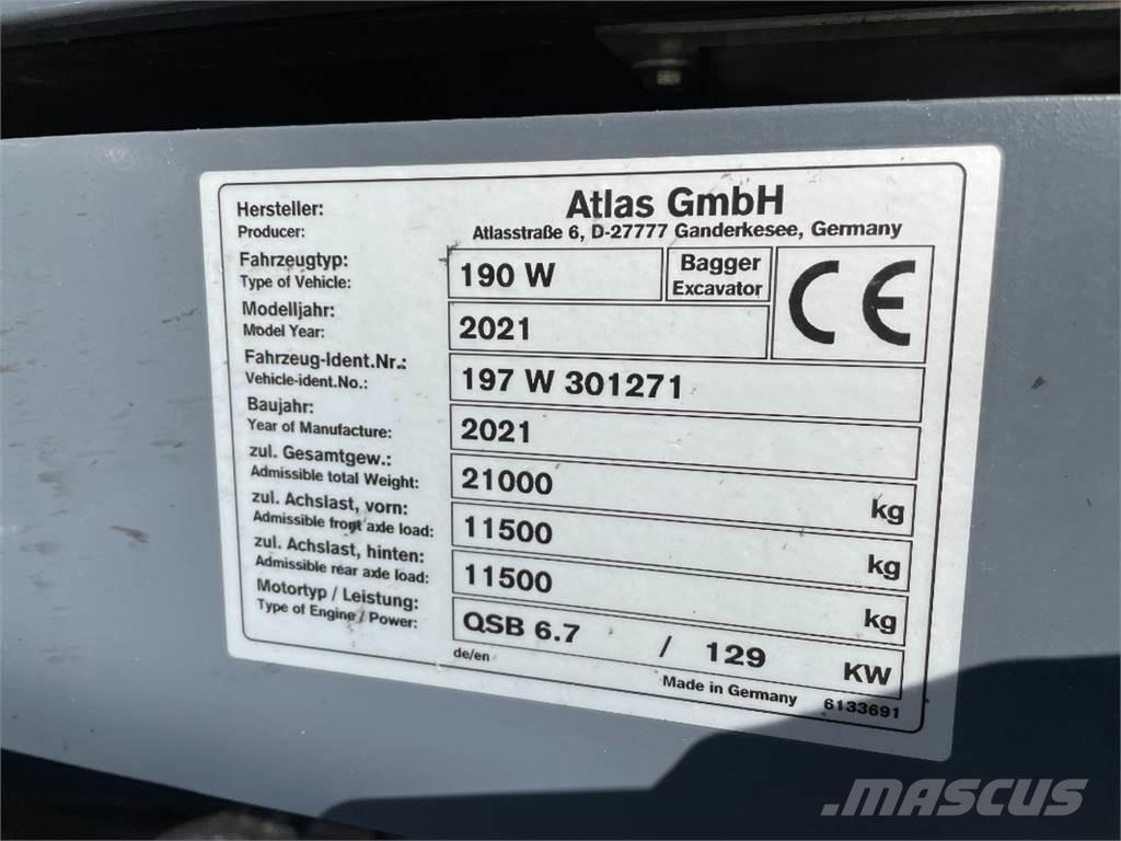 Atlas 190W Gumikerekes kotrók
