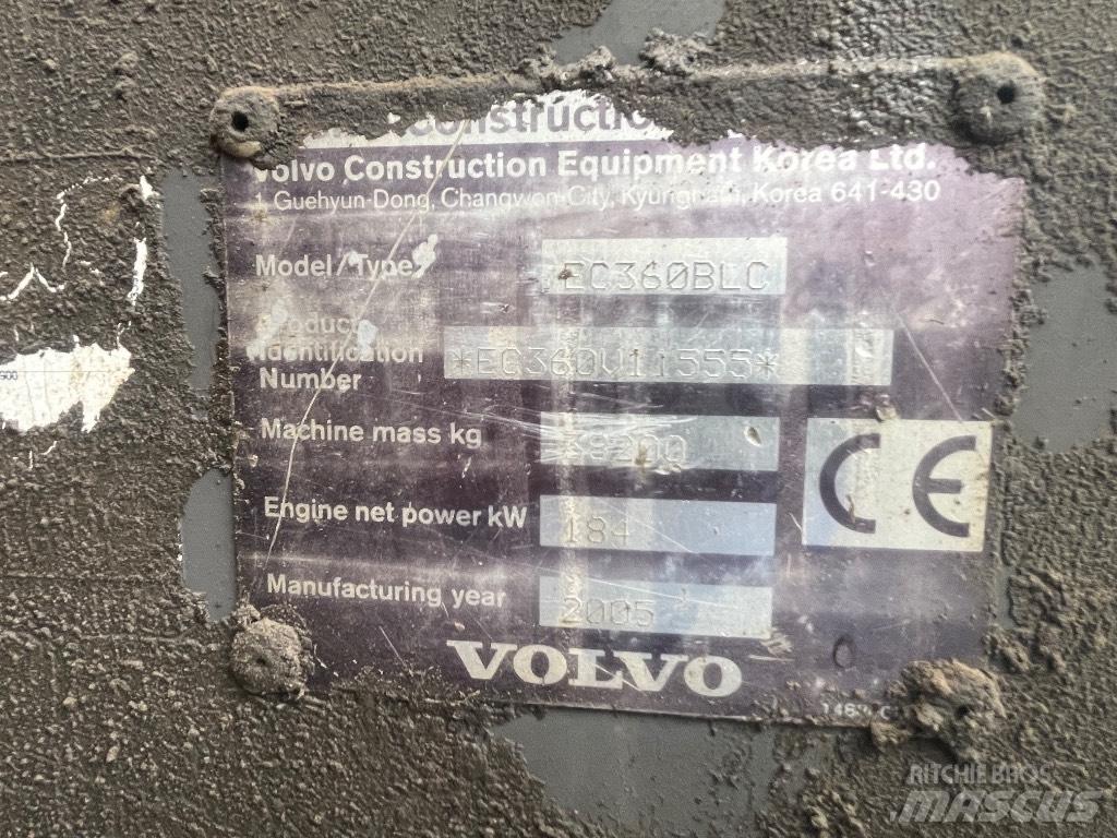 Volvo Ec360blc Lánctalpas kotrók