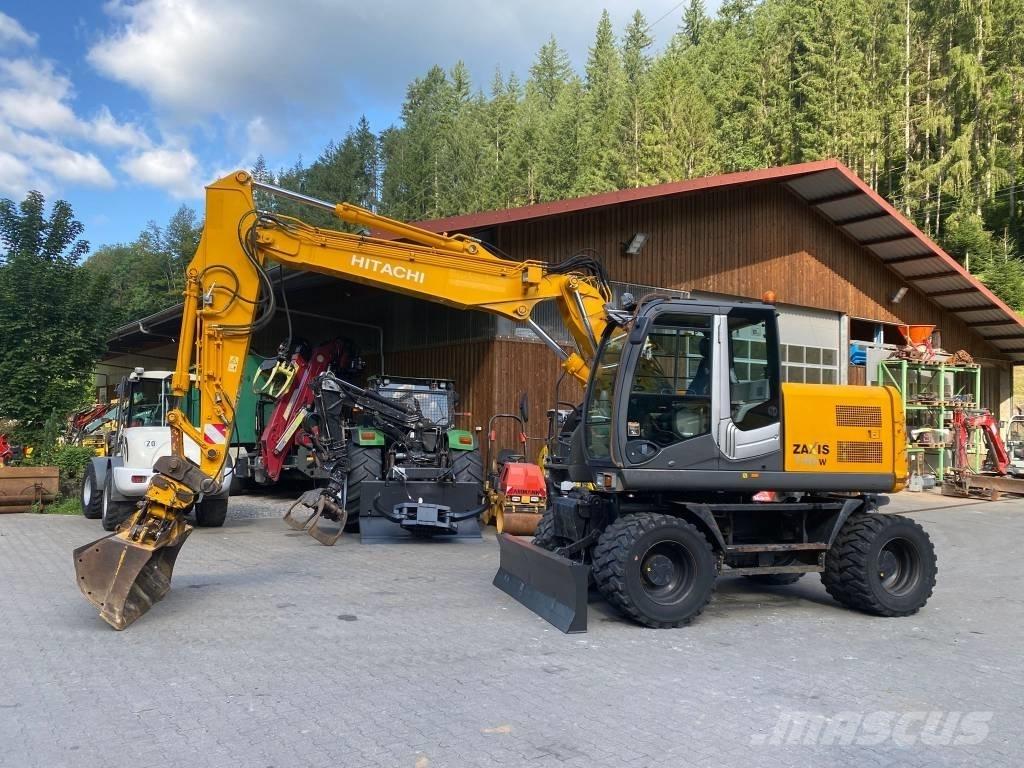 Hitachi ZX 140 W-3 Gumikerekes kotrók