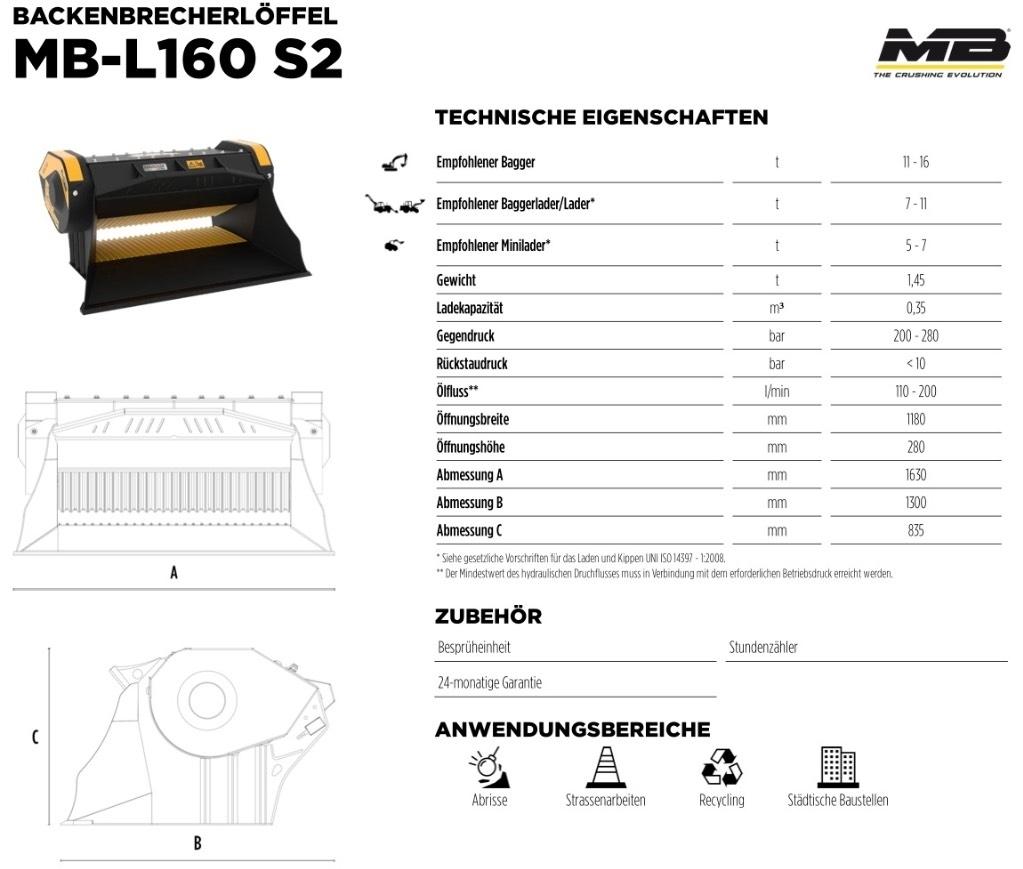 MB Crusher L 160 S2 Fejtőgépek