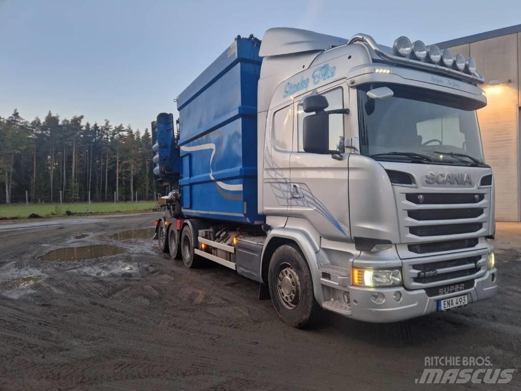 Scania R 580 LB Fa aprítók