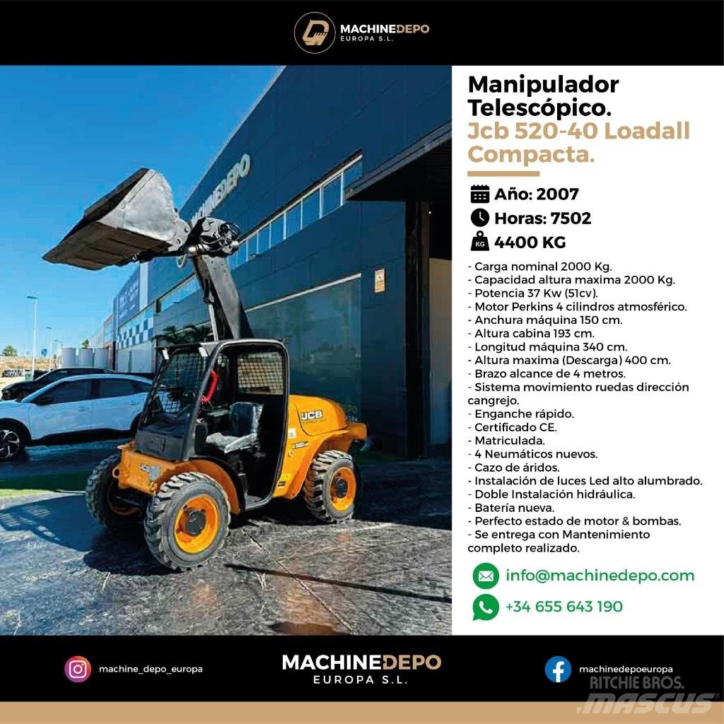 JCB 520-40 Teleszkópos mezőgazdasági rakodók