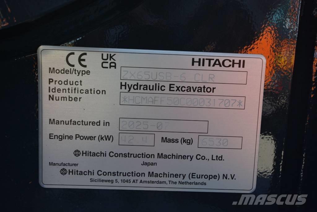 Hitachi ZX 65 USB-6 Mini kotrók < 7t