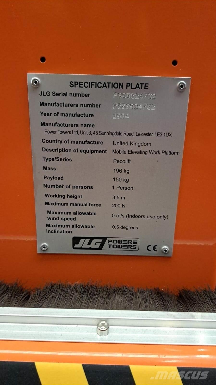 JLG Pecolift Egyéb felvonók és állványok