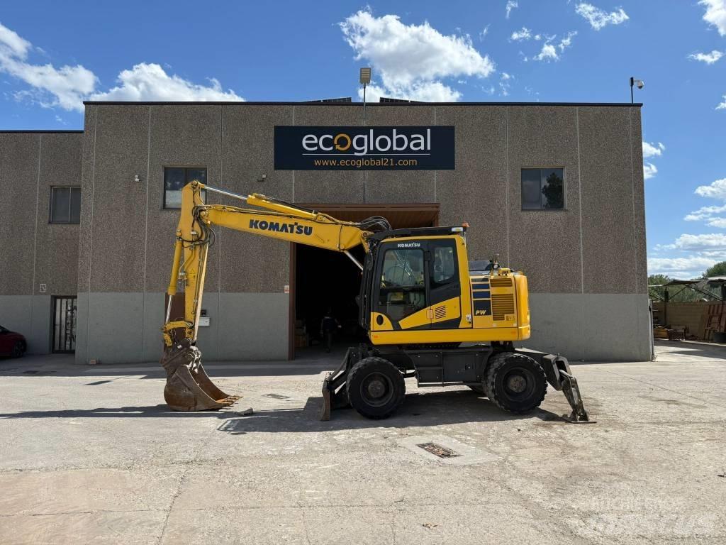 Komatsu PW 148-11 Gumikerekes kotrók