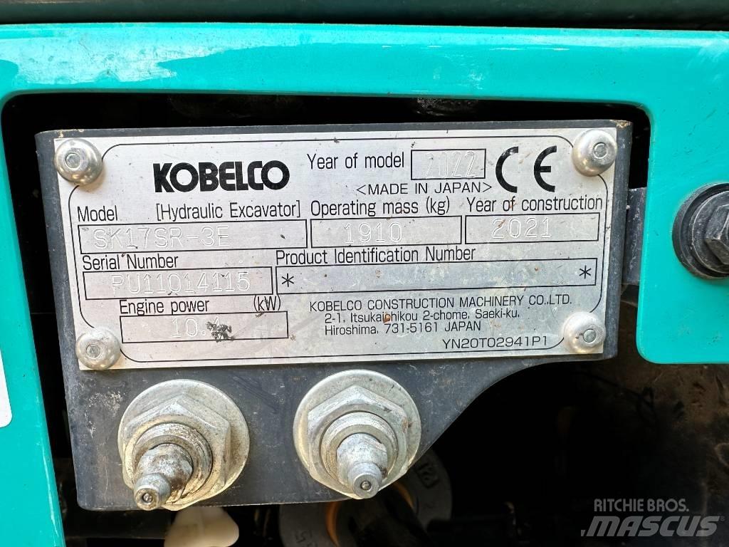 Kobelco SK17SR-3E Mini kotrók < 7t