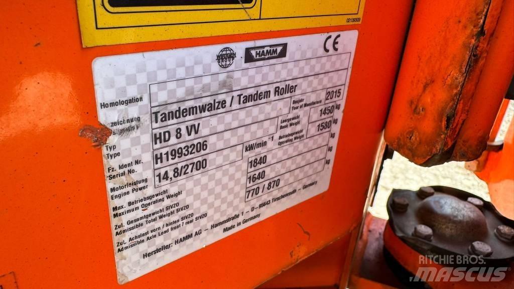 Hamm HD 8 VV Ikerdobos hengerek
