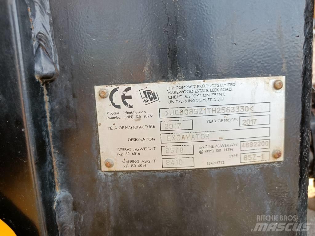 JCB 85Z-1 ECO Közepes (midi) kotrók 7 t - 12 t