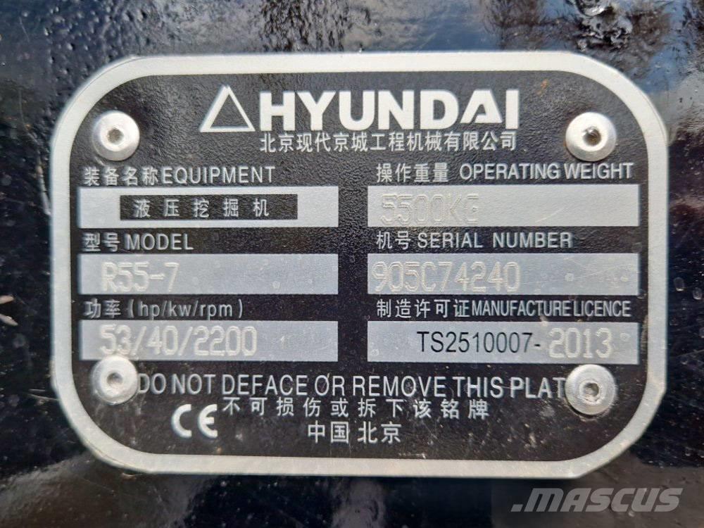 Hyundai R 155-7 Mini kotrók < 7t