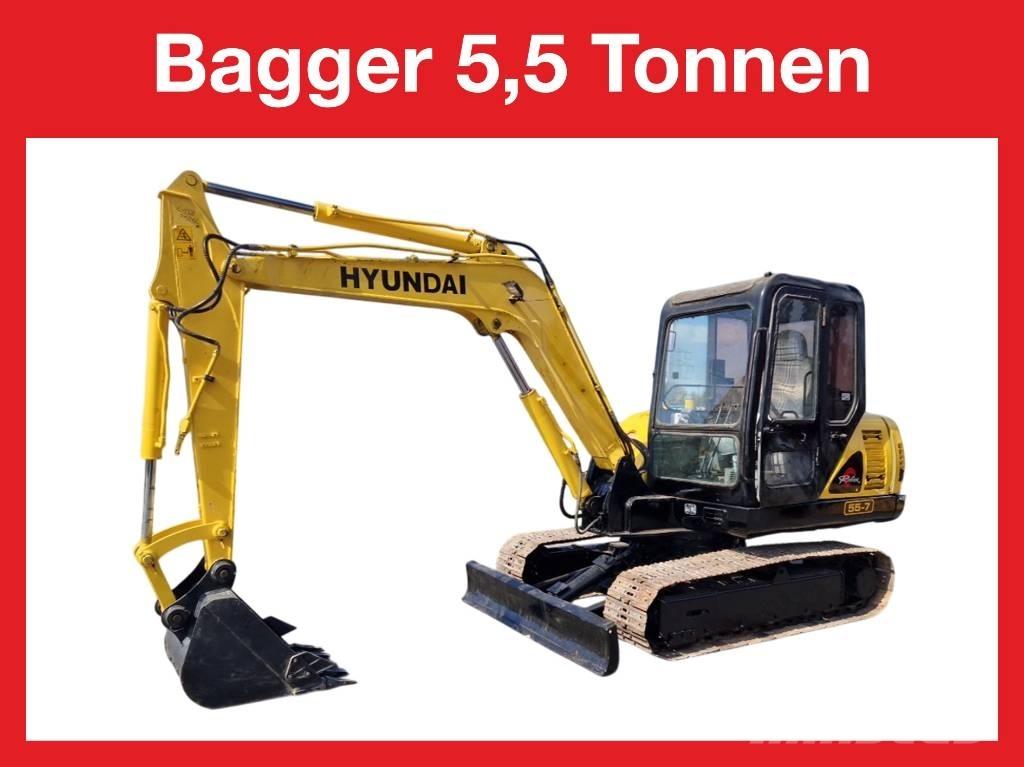 Hyundai R 155-7 Mini kotrók < 7t