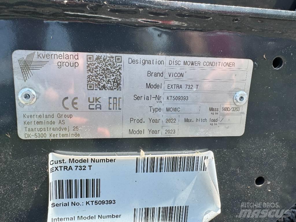 Vicon EXTRA 732T Öntöző Kaszák