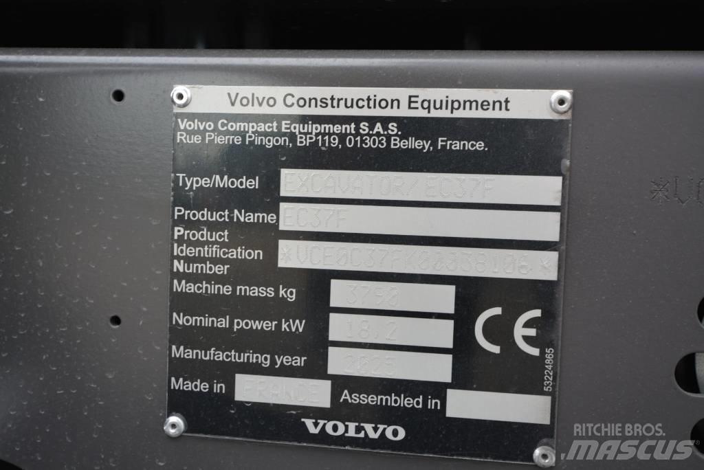 Volvo EC 37 F Aircon Mini kotrók < 7t