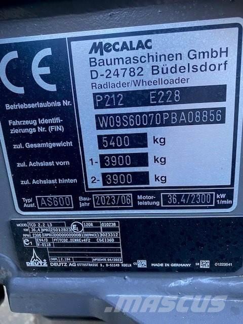 Mecalac AS600 Egyéb mezőgazdasági gépek