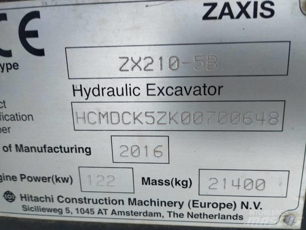 Hitachi ZX 210-5B Lánctalpas kotrók